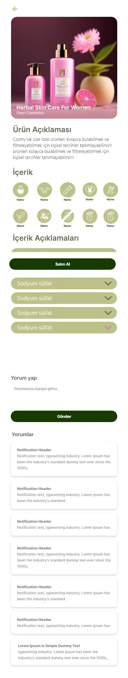 Cosmy Mobil Uygulama