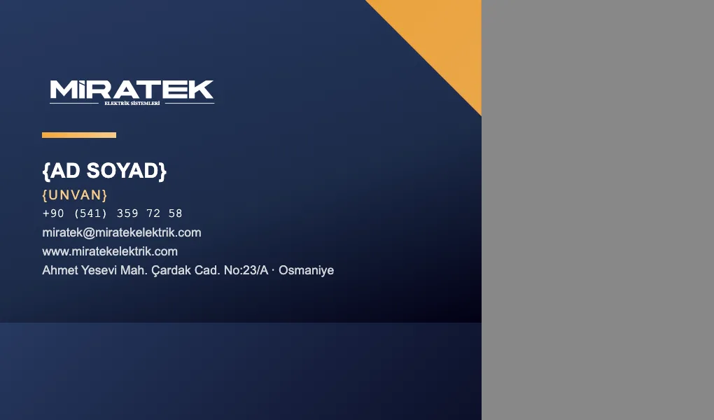 Miratek Elektrik Sistemleri
